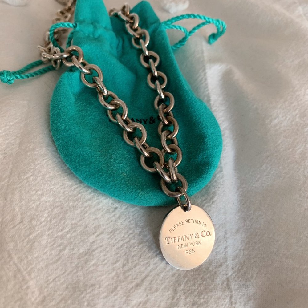 Tiffany & Co. Return to Tiffany Round Tag Necklace